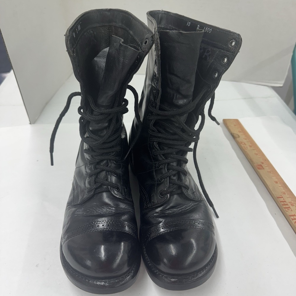 Vintage USA MADE Corcoran 1500 Jump Boots Black Combat Mens 10 D Military Punk